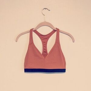 VICTORIA'S SECRET The Player Plunge Sport Bra Size Medium Color Ginger Glaze